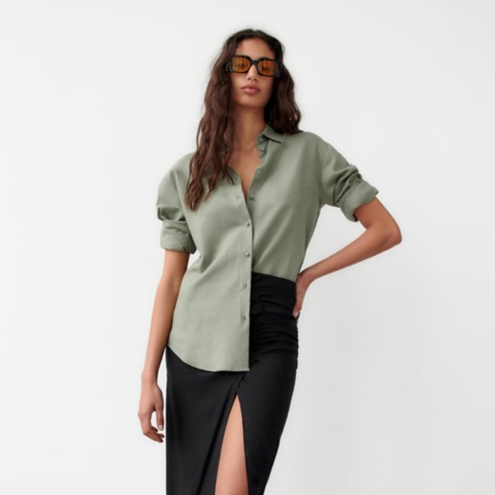 Zara Back Open Shirt